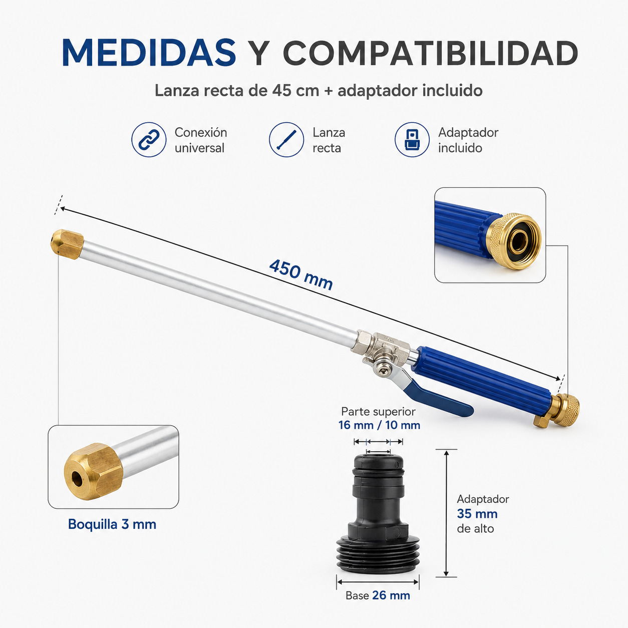 Lanza de agua a presión Carfy®