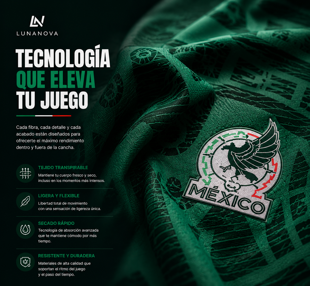 Camiseta Seleción México Hombre