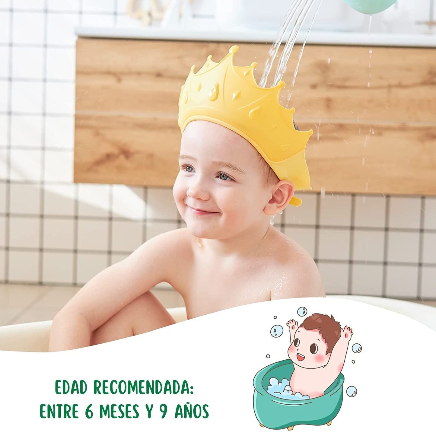 Gorro de ducha para bebés Kidsy®